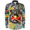 Australia Rainbow Serpent Aboriginal Long Sleeve Shirt - Dreamtime Rainbow Serpent Creates Australia Long Sleeve Shirt