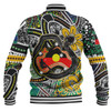 Australia Rainbow Serpent Aboriginal Baseball Jacket - Dreamtime Rainbow Serpent Creates Australia Baseball Jacket