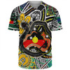 Australia Rainbow Serpent Aboriginal Baseball Shirt - Dreamtime Rainbow Serpent Creates Australia Baseball Shirt