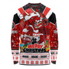 St. George Illawarra Dragons Christmas Custom Long Sleeve T-shirt - Dragons Santa Aussie Big Things Long Sleeve T-shirt