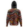 Australia Rainbow Serpent Aboriginal Hoodie - Aboriginal Dot Art Snake Artwork Hoodie