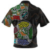 Australia Rainbow Serpent Aboriginal Hawaiian Shirt - Dreamtime Rainbow Serpent Contemporary Style Hawaiian Shirt