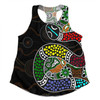 Australia Rainbow Serpent Aboriginal Women Racerback Singlet - Dreamtime Rainbow Serpent Contemporary Style Women Racerback Singlet