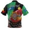 Australia Aboriginal Custom Polo Shirt - The Rainbow Serpent Dreamtime Give Shape To The Earth Polo Shirt