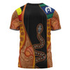 Australia Aboriginal Custom T-shirt - Indigenous Rainbow Serpent Inspired T-shirt