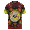 Australia Aboriginal Custom T-shirt - The Rainbow Serpent Dreaming Spirit Art T-shirt