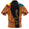 Australia Aboriginal Custom Hawaiian Shirt - Indigenous Rainbow Serpent Inspired Hawaiian Shirt