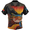 Australia Aboriginal Custom Hawaiian Shirt - Rainbow Serpent In Aboriginal Dreaming Art Inspired Hawaiian Shirt