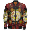 Australia Aboriginal Custom Bomber Jacket - The Rainbow Serpent Dreaming Spirit Art Bomber Jacket