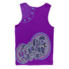 Australia Aboriginal Custom Men Singlet - Purple Rainbow Serpent Dreaming Inspired Men Singlet