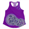 Australia Aboriginal Custom Women Racerback Singlet - Purple Rainbow Serpent Dreaming Inspired Women Racerback Singlet