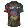 Australia Aboriginal Custom Rugby Jersey - Indigenous Dreaming Rainbow Serpent Inspired Rugby Jersey