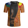 Australia Aboriginal Custom Rugby Jersey - Indigenous Rainbow Serpent Inspired Rugby Jersey