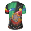 Australia Aboriginal Custom Rugby Jersey - The Rainbow Serpent Dreamtime Give Shape To The Earth Rugby Jersey