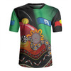 Australia Aboriginal Custom Rugby Jersey - The Rainbow Serpent Dreamtime Give Shape To The Earth Rugby Jersey