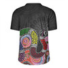Australia Rainbow Serpent Aboriginal Custom Rugby Jersey - Dreamtime Rainbow Serpent Featuring Dot Style Rugby Jersey