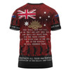 Australia Anzac Day T-shirt - Australia and New Zealand Warriors All gave some Some Gave All Red T-shirt