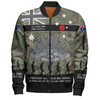 Australia Anzac Day Bomber Jacket - Australia and New Zealand Warriors All gave some Some Gave All Bomber Jacket