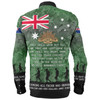 Australia Anzac Day Long Sleeve Shirt - Australia and New Zealand Warriors All gave some Some Gave All Green Long Sleeve Shirt