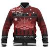 Australia Anzac Day Baseball Jacket - Australia and New Zealand Warriors All gave some Some Gave All Red Baseball Jacket