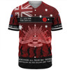 Australia Anzac Day Baseball Shirt - Australia and New Zealand Warriors All gave some Some Gave All Red Baseball Shirt