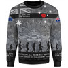 Australia Anzac Day Sweatshirt - Australia and New Zealand Warriors All gave some Some Gave All Black Sweatshirt