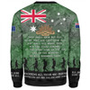 Australia Anzac Day Sweatshirt - Australia and New Zealand Warriors All gave some Some Gave All Green Sweatshirt