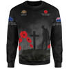 New Zealand Anzac Day Sweatshirt - New Zealand Remember Black Sweatshirt