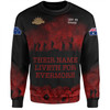 Australia Anzac Day Sweatshirt - Their Names Liveth Forevermore Sweatshirt