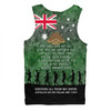Australia Anzac Day Men Singlet - Australia and New Zealand Warriors All gave some Some Gave All Green Men Singlet