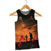 New Zealand Warriors Anzac Day Men Singlet - New Zealand Warriors Remember Orange Men Singlet