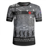 Australia Anzac Day Rugby Jersey - Australia and New Zealand Warriors All gave some Some Gave All Black Rugby Jersey