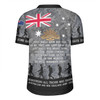 Australia Anzac Day Rugby Jersey - Australia and New Zealand Warriors All gave some Some Gave All Black Rugby Jersey