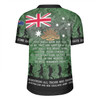 Australia Anzac Day Rugby Jersey - Australia and New Zealand Warriors All gave some Some Gave All Green Rugby Jersey