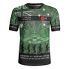 Australia Anzac Day Rugby Jersey - Australia and New Zealand Warriors All gave some Some Gave All Green Rugby Jersey