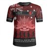 Australia Anzac Day Rugby Jersey - Australia and New Zealand Warriors All gave some Some Gave All Red Rugby Jersey