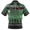 Australia Anzac Day Zip Polo Shirt - Australia and New Zealand Warriors All gave some Some Gave All Green Zip Polo Shirt