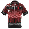 Australia Anzac Day Zip Polo Shirt - Australia and New Zealand Warriors All gave some Some Gave All Red Zip Polo Shirt