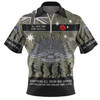 Australia Anzac Day Zip Polo Shirt - Australia and New Zealand Warriors All gave some Some Gave All Zip Polo Shirt