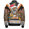 Wests Tigers Christmas Custom Bomber Jacket - Tigers Santa Aussie Big Things Bomber Jacket