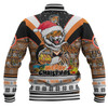 Wests Tigers Christmas Custom Baseball Jacket - Tigers Santa Aussie Big Things Baseball Jacket