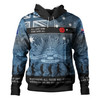 Australia Anzac Day Hoodie - Australia and New Zealand Warriors All gave some Some Gave All Blue Hoodie