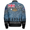Australia Anzac Day Bomber Jacket - Australia and New Zealand Warriors All gave some Some Gave All Blue Bomber Jacket