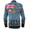 Australia Anzac Day Long Sleeve Shirt - Australia and New Zealand Warriors All gave some Some Gave All Blue Long Sleeve Shirt