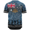 Australia Anzac Day Baseball Shirt - Australia and New Zealand Warriors All gave some Some Gave All Blue Baseball Shirt