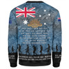 Australia Anzac Day Sweatshirt - Australia and New Zealand Warriors All gave some Some Gave All Blue Sweatshirt