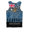 Australia Anzac Day Men Singlet - Australia and New Zealand Warriors All gave some Some Gave All Blue Men Singlet