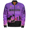 Australia Anzac Day Bomber Jacket - In remembrance of all those who served on foot paw hoof and wing Bomber Jacket