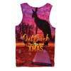 Australia Christmas Kangaroo Camping Men Singlet - Aussie Outback Merry Christmas Men Singlet