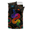 Australia Aboriginal Bedding Set - Indigenous Dreaming Rainbow Serpent Inspired Bedding Set